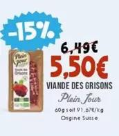 Plein Jour - Viande Des Grisons offre à 5,5€ sur Naturalia