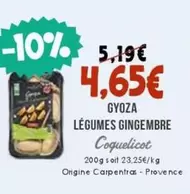 Gyoza - Légumes Gingembre Coquelicot offre à 4,65€ sur Naturalia