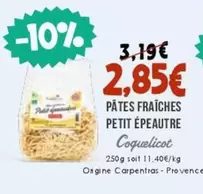 Leader Price - Pâtes Fraîches Petit Épeautre offre à 2,85€ sur Naturalia