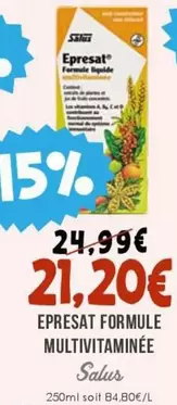 Epresat Formula Emper offre à 21,2€ sur Naturalia