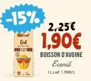 Ecomil - Boisson D'avoine offre à 1,9€ sur Naturalia