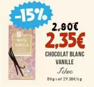 Chocolat Blanc Vanille offre à 2,35€ sur Naturalia