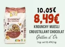 Krounchy Muesli - Croustillant Chocolat offre à 8,49€ sur Naturalia