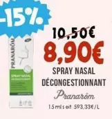 Pranario - Spray Nasal De Congestionnant offre à 8,9€ sur Naturalia