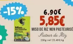 Miso De Riz Non Pasteurisé offre à 5,85€ sur Naturalia