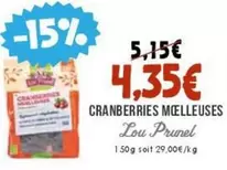 Lou Prunel - Cranberries Mclleuses offre à 4,35€ sur Naturalia