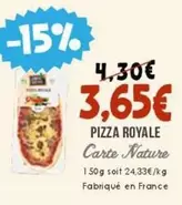 Carte Nature - Pizza Royale offre à 3,65€ sur Naturalia