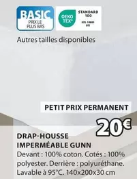 drap-housse imperméable gunn