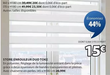 store enrouleur duo toke