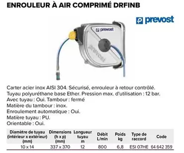 Enrouleur À Air Comprimé Drfinb offre sur Prolians