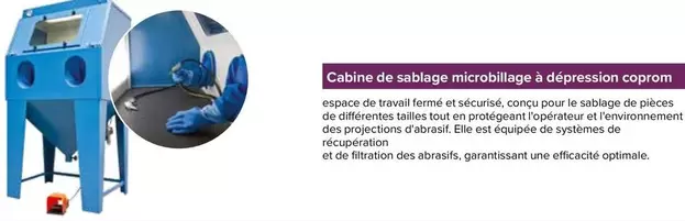 Cabine De Sabbiage Microbilligage À Dépression offre sur Prolians