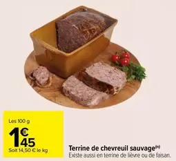 Terrine De Chevreuil Sauvage