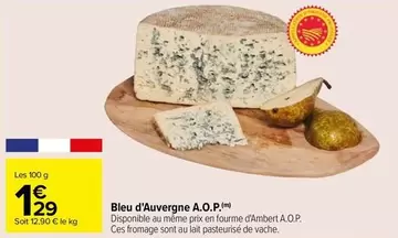 bleu d'auvergne a.o.p.