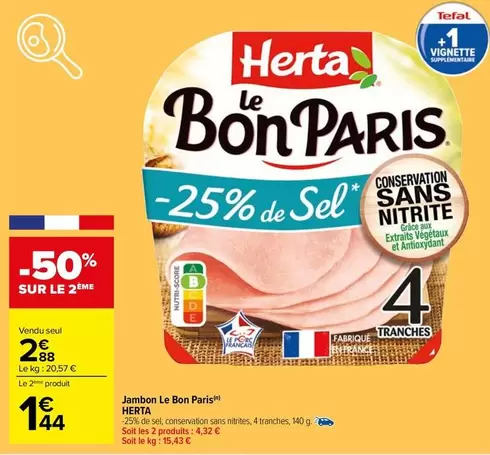 Herta - Jambon Le Bon Paris