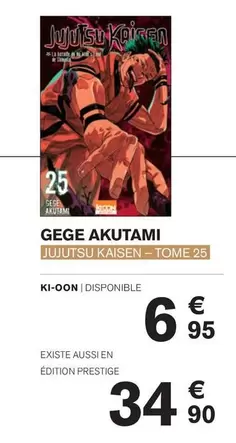 Gege Akutami offre à 34,9€ sur Carrefour Market