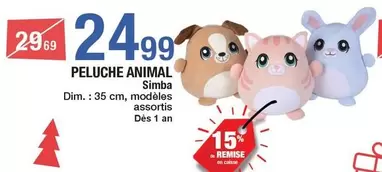 Dim - Peluche Animal offre à 24,99€ sur Carrefour