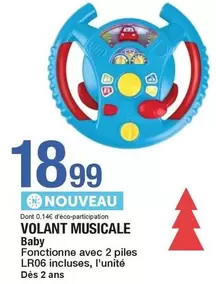 Volant Musicale offre à 18,99€ sur Carrefour