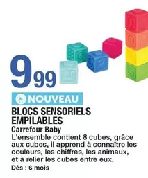 Carrefour - Blocs Sensoriels Empilables offre à 9,99€ sur Carrefour