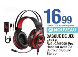 Casque De Jeu Vankyo offre à 16,99€ sur Carrefour