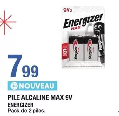 Energizer - Pile Alcaline Max 9v offre à 7,99€ sur Carrefour