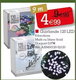 Guirlande 120 Led offre à 4,99€ sur KANDY