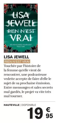 Vrai - Lisa Jewell Ren Nest