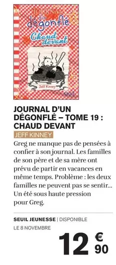 journal d'un dégonflé - tome 19: chaud devant