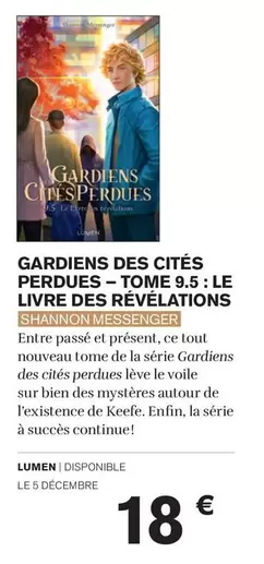 Garden Des Cités - Tome 9.5: Le Livre Des Révélations - Découvrez le monde fascinant des révélations et mystères.