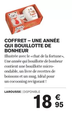 Coffret Larousse : Une Année Qui Bouillotte De Bonheur - Un coffret plein de joie et de gourmandise