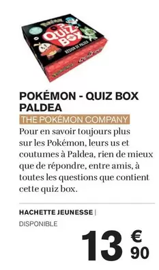 amis - pokémon - quiz box paldea