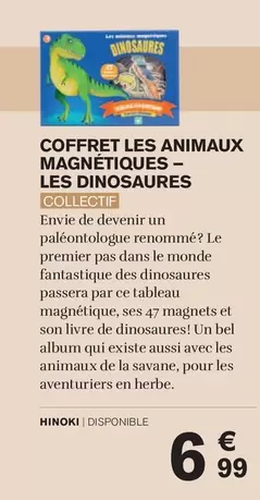 Coffret Les Animaux Magnetiques - Les Dinosaures