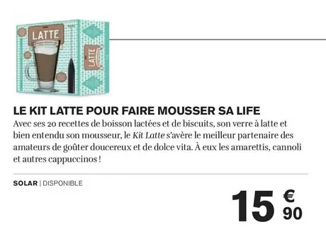 Dolce Vita : Kit Latte pour une Vie Mousseuse - Promo Spéciale !