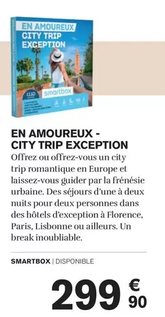 Smartbox - En Amoureux City Trip Exception