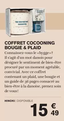 convivial - coffret cocooning bougie & plaid