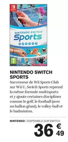 nintendo - switch sports