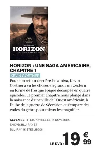 horizon - une saga américaine, chapitre 1