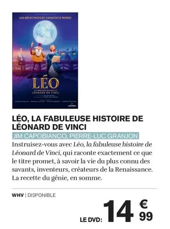 Génie - Leo : La Fabuleuse Histoire de Léonard de Vinci