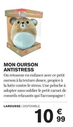 Larousse - Mon Ourson Antistress