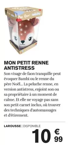 Larousse - Mon Petit Renne Antistress