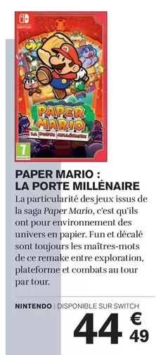 Nintendo - Paper Mario : La Porte Millenaire