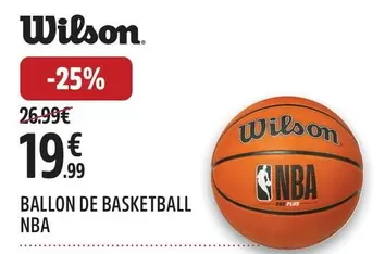 Wilson - Ballon De Basketball offre à 19,99€ sur Intersport