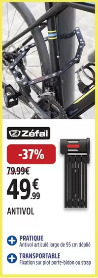 Antivol offre à 49,99€ sur Intersport