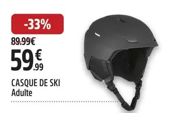 Casque De Ski offre à 59,99€ sur Intersport