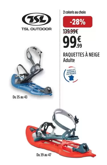 TCL - Raquettes À Neige offre à 99,99€ sur Intersport