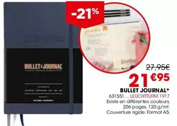 Leuchtturm - Bullet Journal offre à 21,95€ sur Rougier&Plé