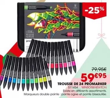 Trousse De 24 Promarker offre à 59,95€ sur Rougier&Plé