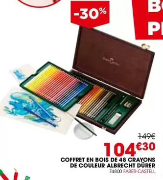 Faber-Castell - Coffret En Bois De 48 Crayons De Couleur Albrecht Dürer offre à 104,3€ sur Rougier&Plé