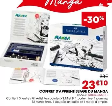 Faber-Castell - Coffret D'apprentissage Du Manga offre à 23,1€ sur Rougier&Plé