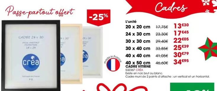 Cadre Vitrine offre à 13,3€ sur Rougier&Plé