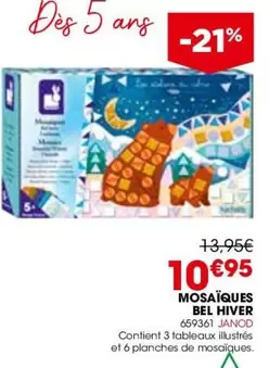 Janod - Mosaïques Bel Hiver offre à 10,95€ sur Rougier&Plé